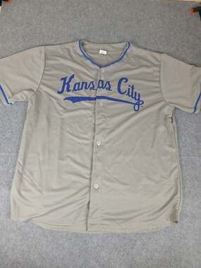 Unilever Kansas City Baseball Jersey Grey Size XL